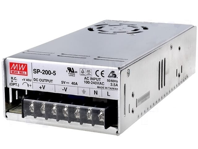 12volt 16,7A Output 200 watt - Forced Air Cooling - Mean Well 12volt 16,7A Output 200 watt - Forced Air Cooling - Mean Well